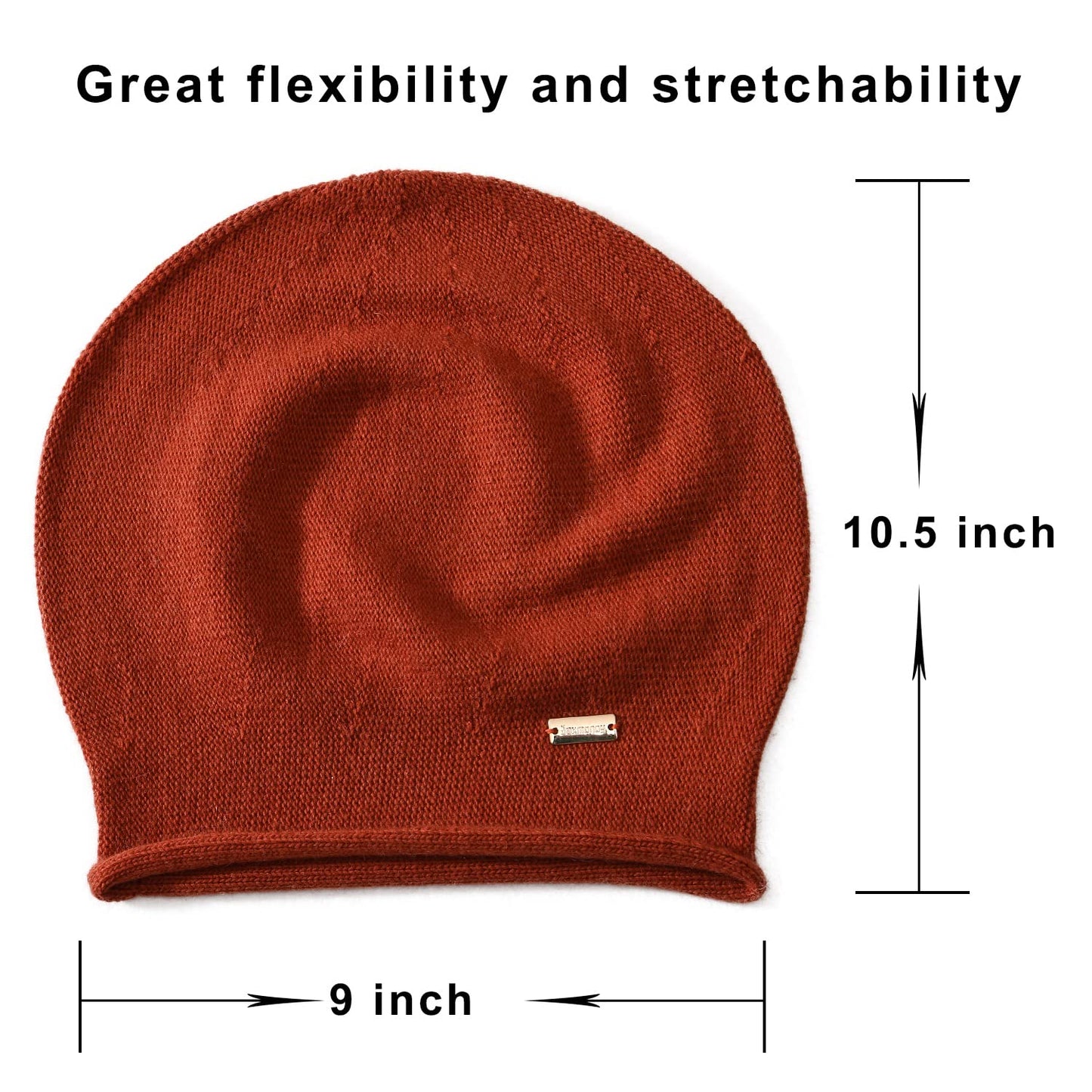 jaxmonoy Cashmere Slouchy Knit Beanie Hat for Women Winter Soft Warm Ladies Wool Knitted Skull Beanies Cap