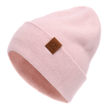 jaxmonoy Wool Cashmere Slouchy Knit Beanies Winter Hats for Women Soft Warm Double Layer Reversible Slouch Skull Beanie Cap