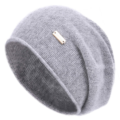 jaxmonoy Cashmere Slouchy Knit Beanie Hat for Women Winter Soft Warm Ladies Wool Knitted Skull Beanies Cap