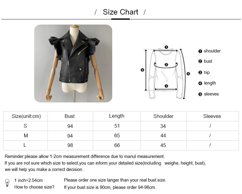 Leather Gilet Metal Zipper Design Custom Color Women Genuine Sheepskin Leather Vest Jacket