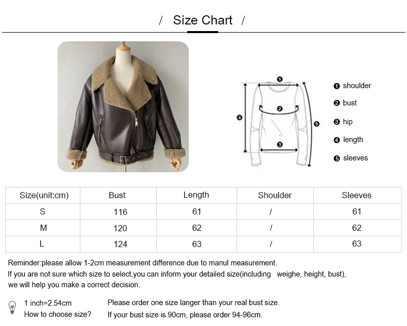 Winter Fashion Style Regular Length Shearling Jacket With FurTurn-down Collar Genuine Leather Shearling Jacket Women