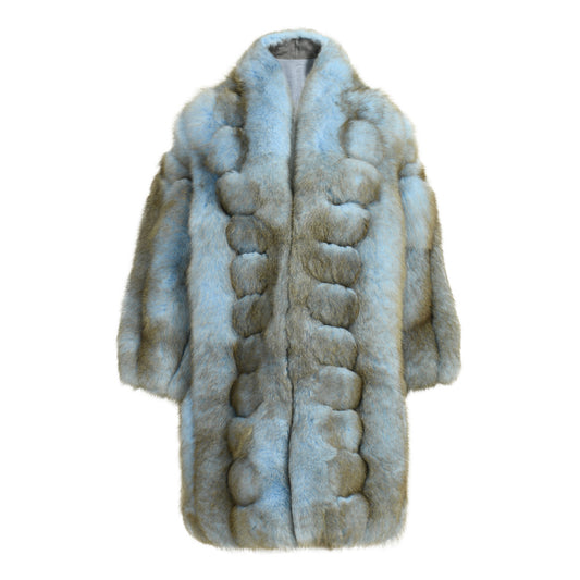 Custom Genuine Women Winter Outwear Natural Real Fox Fur Coat