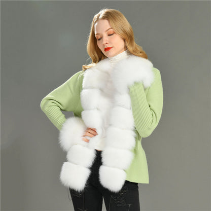 Jaxmonoy Sweater With Fur Trim