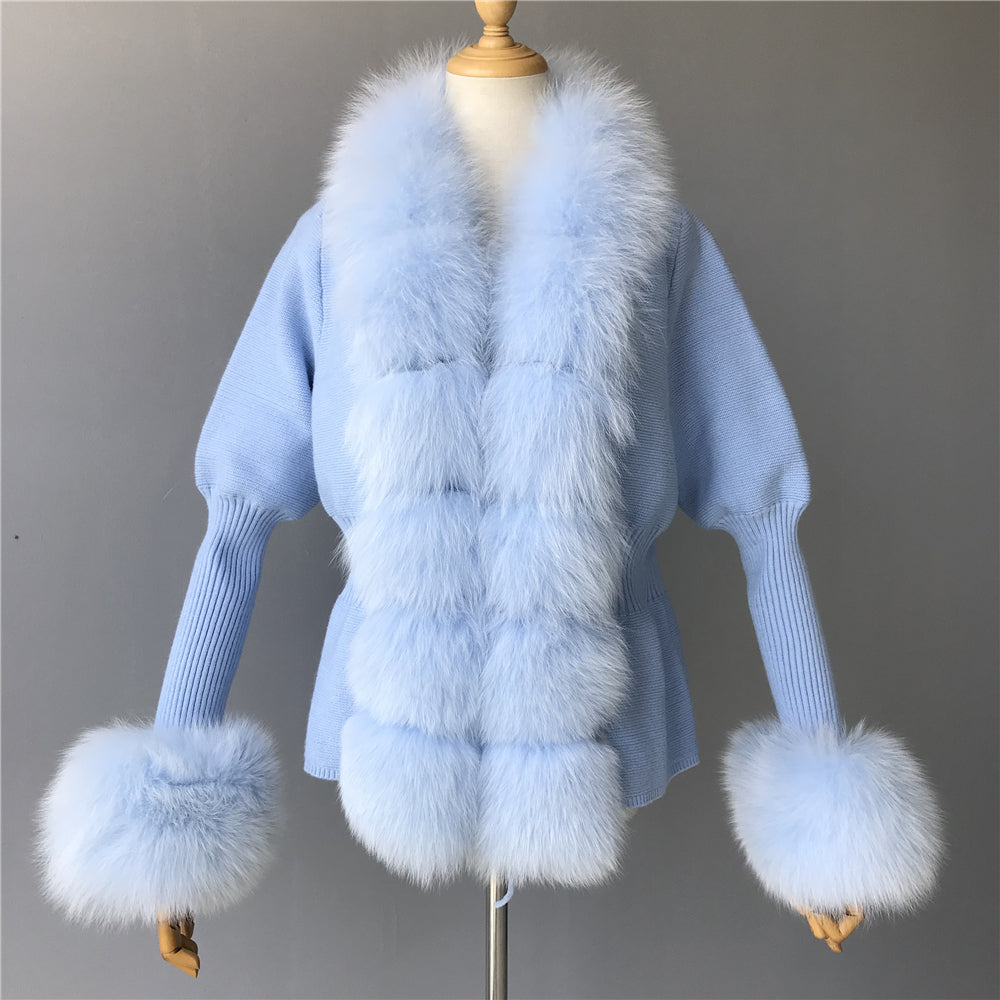 Jaxmonoy Sweater With Fur Trim