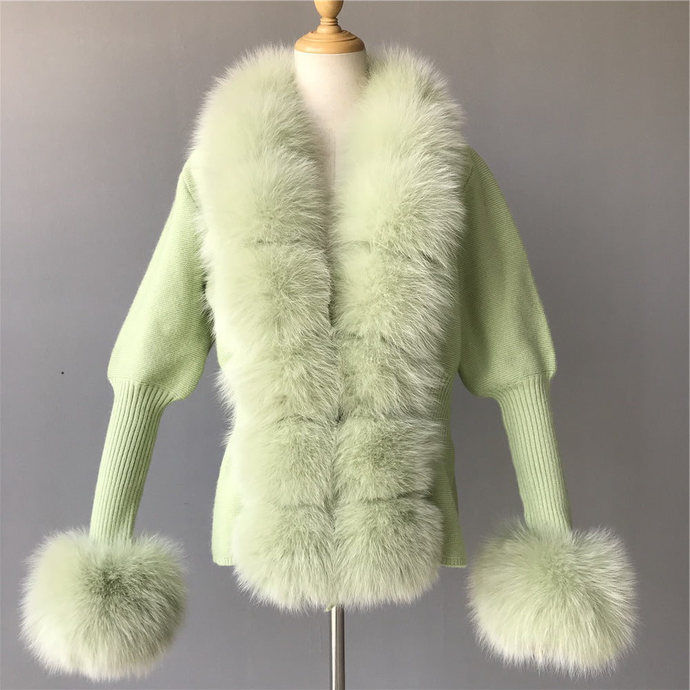 Jaxmonoy Sweater With Fur Trim