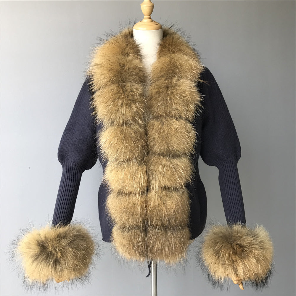 Jaxmonoy Sweater With Fur Trim