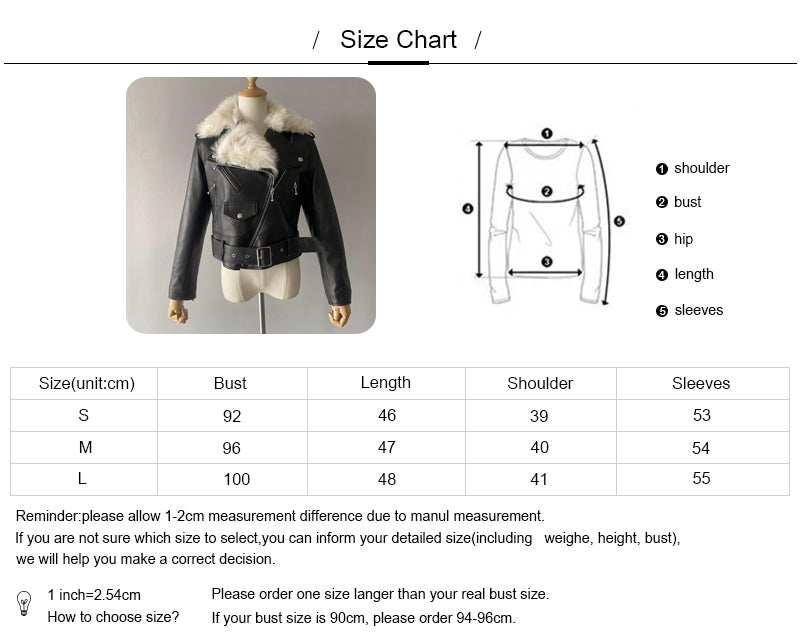 Sheepskin Leather Jacket With Fur And Belt Design