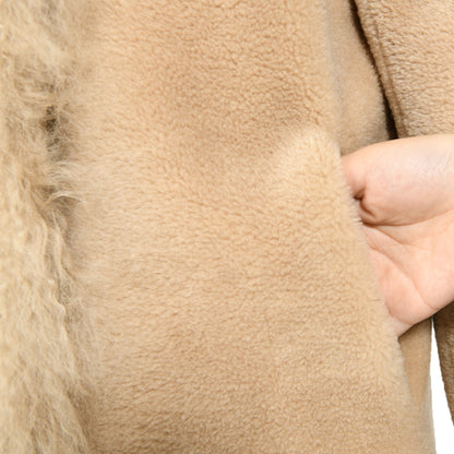 Female Teddy Coat With Mongolian Fur Custom Popular Real Lamb Wool