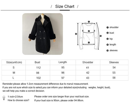 Warm Custom Long Sheep Teddy Coat With Real Fox Fur Collar And Cuffs Winter Women Warm Teddy Bear Coat