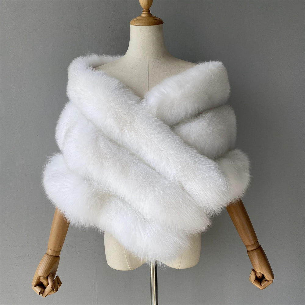 High Quality Real Fox Fur Gilet Fur Vest Women Fashion Custom Fur Shawls