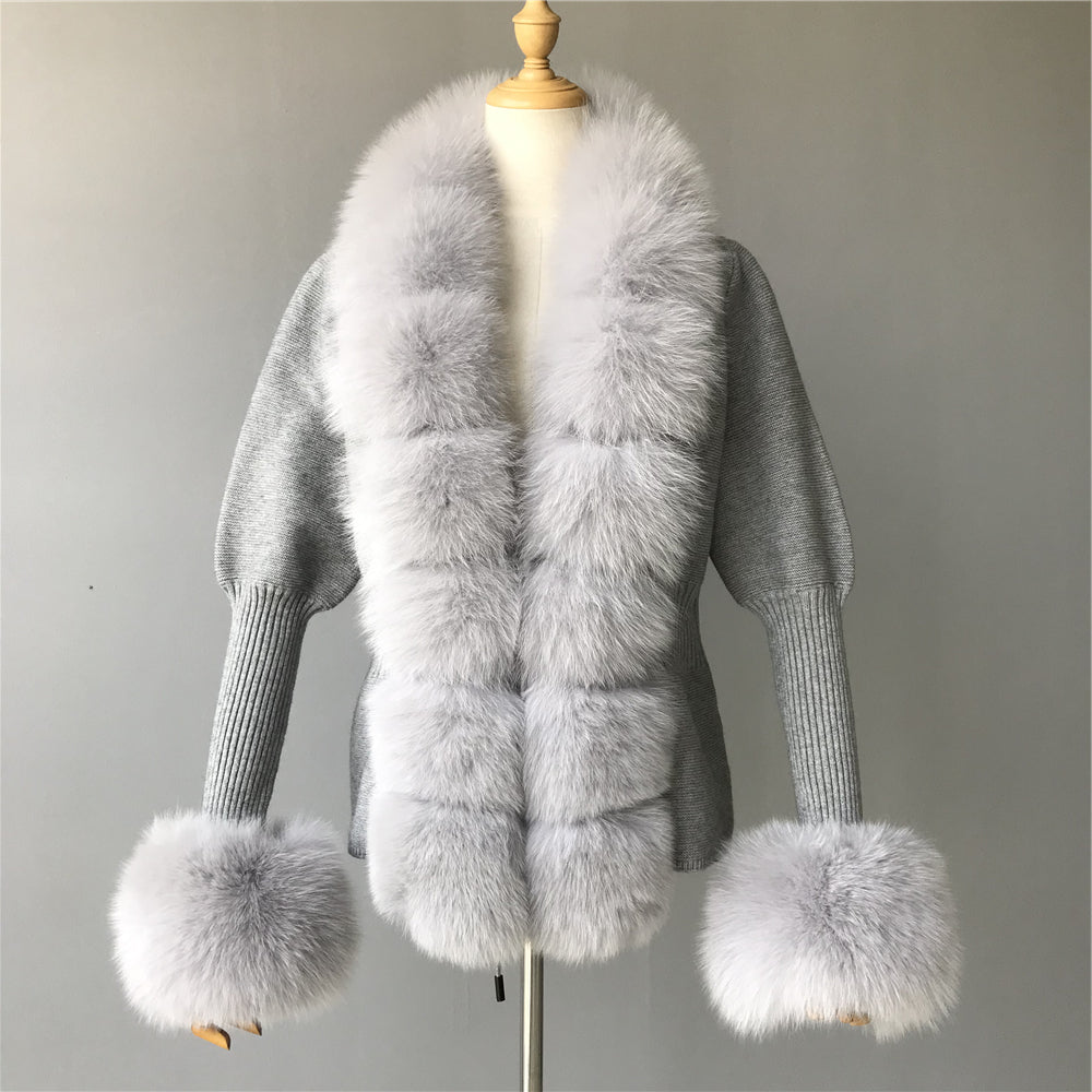 Jaxmonoy Sweater With Fur Trim