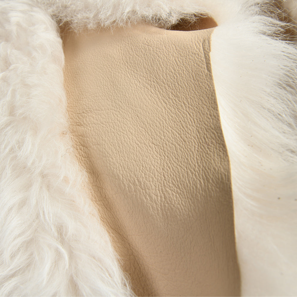 Winter Warm Thick Genuine Sheep Fur Coat Luxury Big Collar Women Cropped Real Sheep Fur Coat