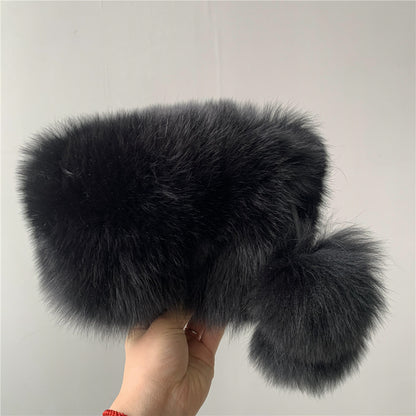 Solid Color Fur Lady Boots Accessories